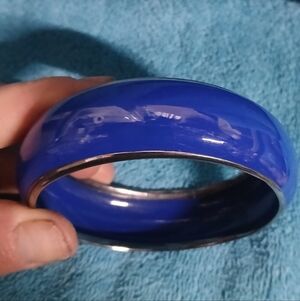 Vibrant Blue Bangle Bracelet